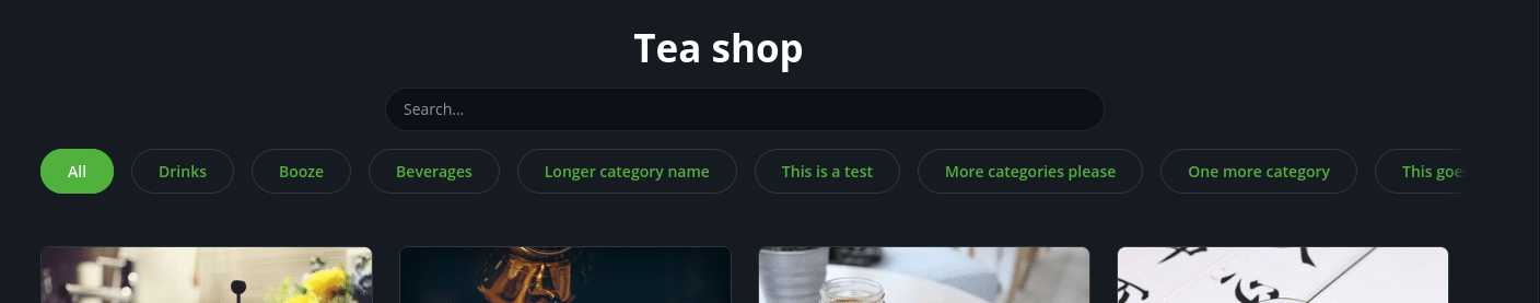 BTCPay Server POS Categories